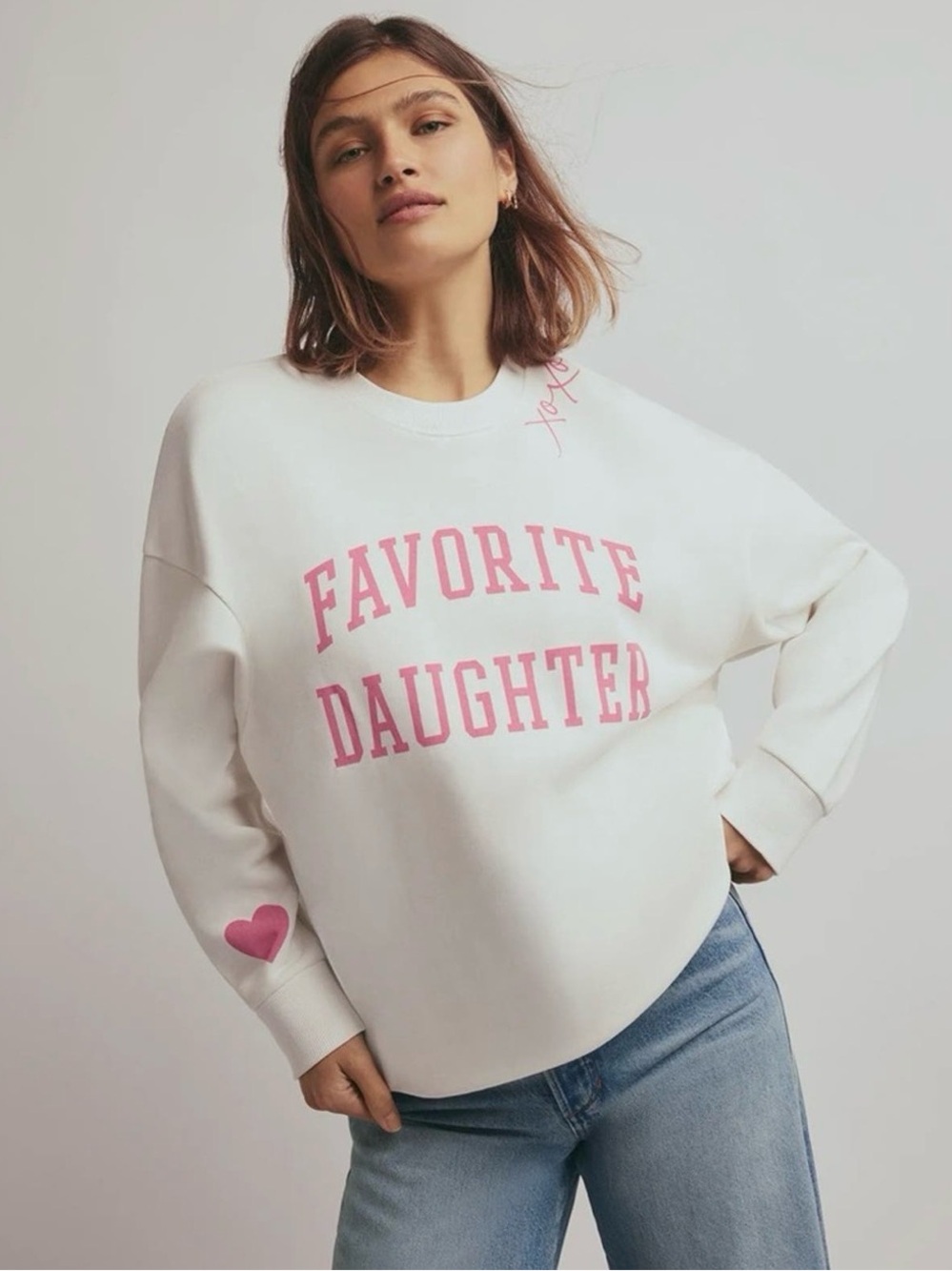 FAVORITE DAUGHTER Valentines Day Collection Sweatshirt Crewneck